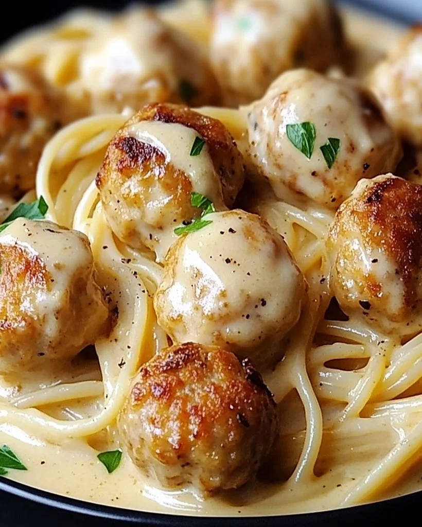 7 Creamy Chicken Pasta Recipes – Easy Dinner Ideas 5 Garlic Butter Chicken Meatballs Recipe | Creamy Pasta Dish