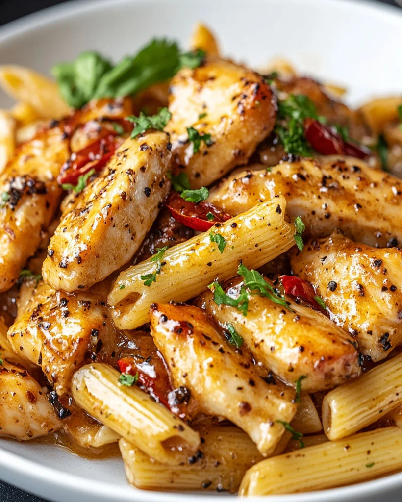 7 Creamy Chicken Pasta Recipes – Easy Dinner Ideas 3 Honey Pepper Chicken Pasta - Creamy Dinner Idea