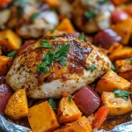 BBQ Chicken and Sweet Potato Foil Packets – Easy Recipe 55 BBQ Chicken and Sweet Potato Foil Packets – Easy Recipe