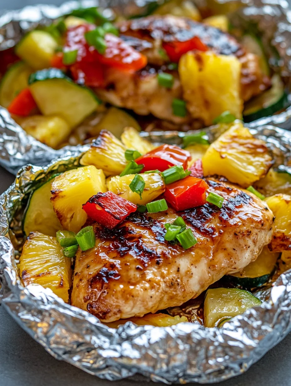 Teriyaki Chicken and Pineapple Foil Packets – Easy Dinner Ideas 77 Teriyaki Chicken and Pineapple Foil Packets – Easy Dinner Ideas