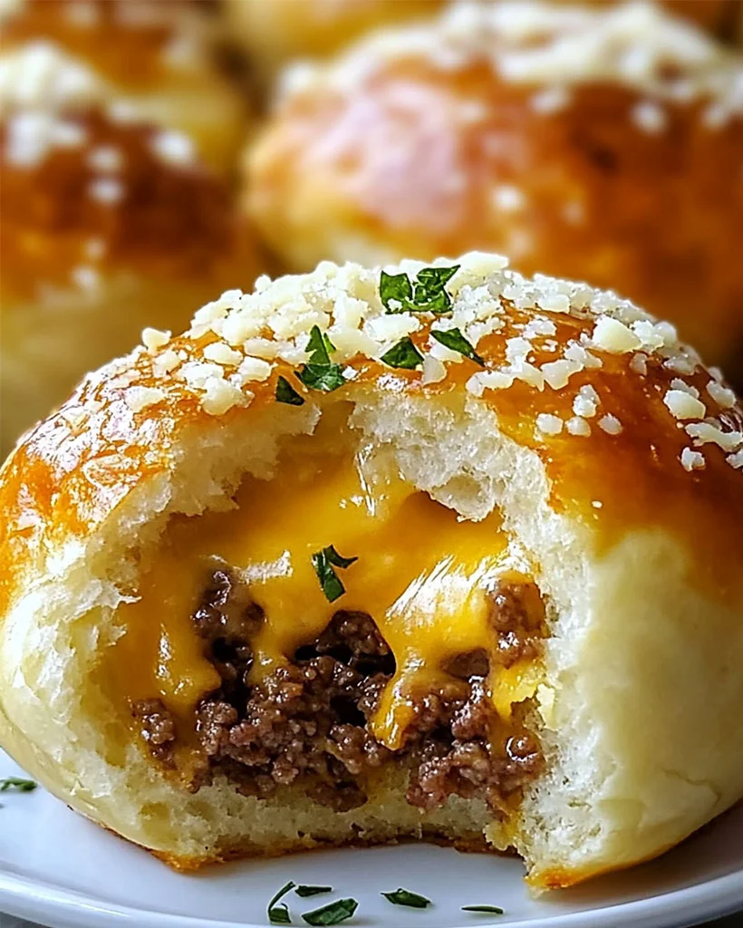 Garlic Parmesan Cheeseburger Bombs – Best Appetizer 80 Garlic Parmesan Cheeseburger Bombs – Best Appetizer