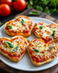 Heart Shaped Mini Pizzas Recipe