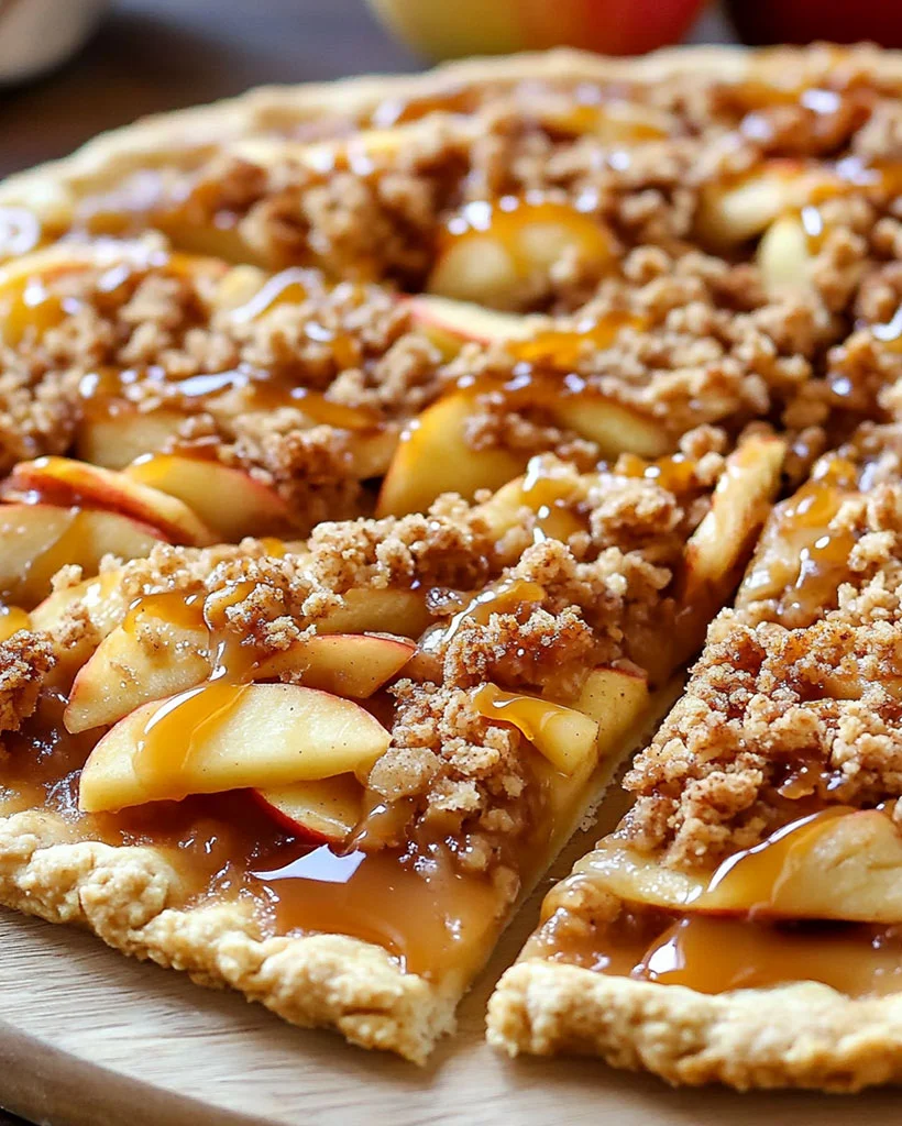 Apple Crisp Pizza Recipe – Easy Fall Dessert Idea