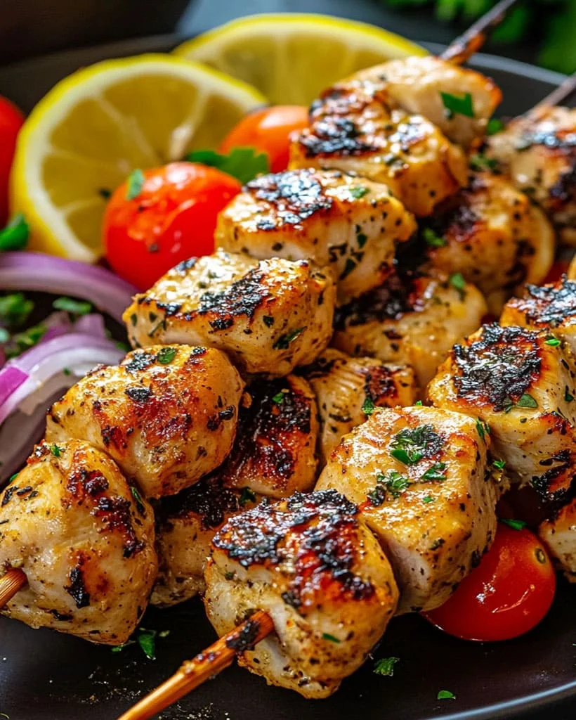 Easy Greek Chicken Souvlaki Recipe | Healthy Grill Ideas