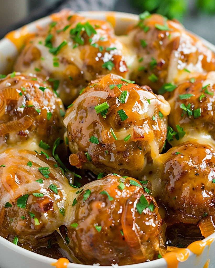 Best French Onion Meatballs – Easy & Cheesy Recipe