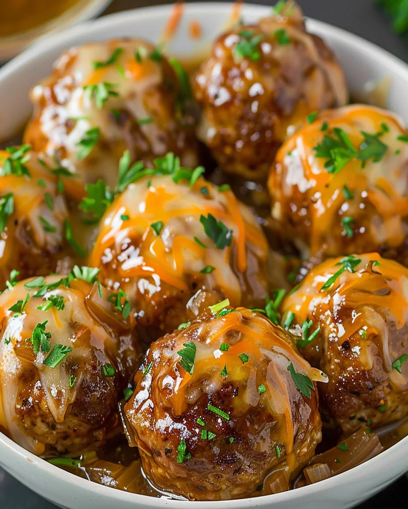 Best French Onion Meatballs – Easy & Cheesy Recipe