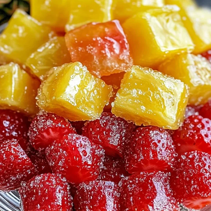 Homemade Strawberries and Pineapple Candy – Healthy Snack