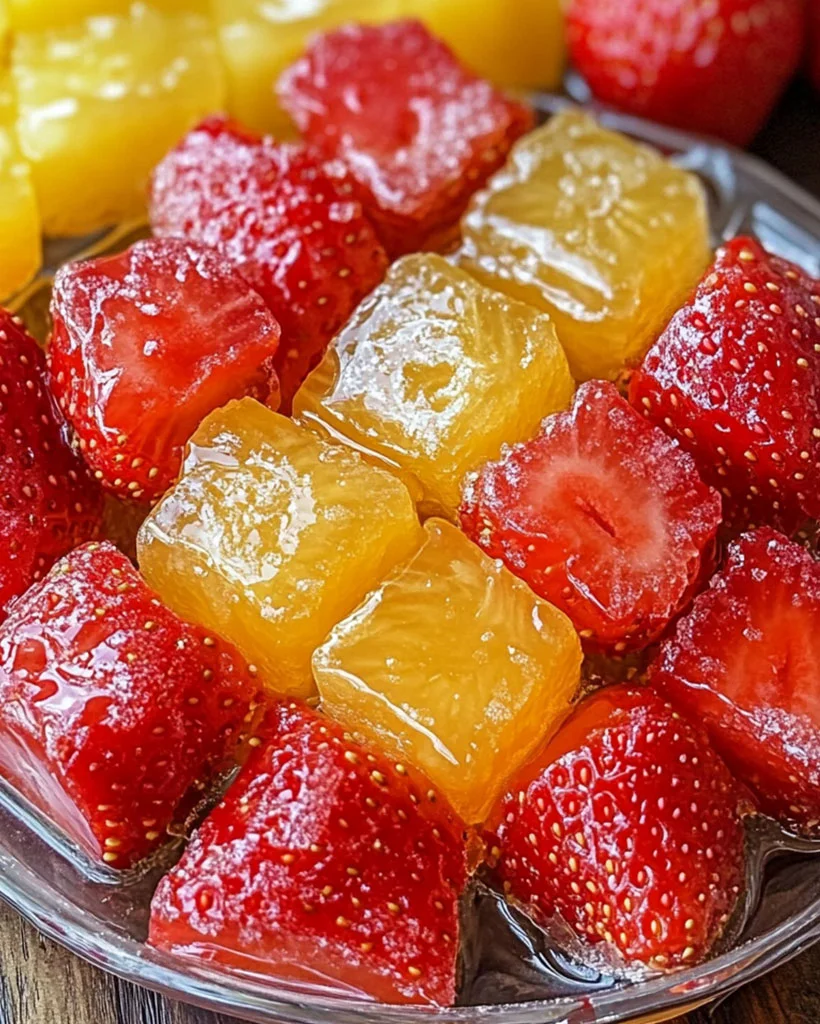 Homemade Strawberries and Pineapple Candy – Healthy Snack 52 Homemade Strawberries and Pineapple Candy – Healthy Snack