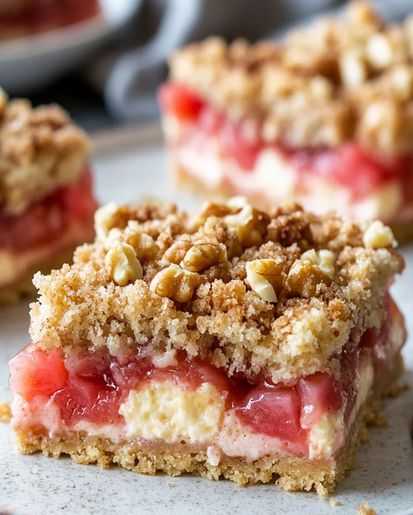 Creamy Rhubarb Cream Cheese Bars Recipe | Easy Spring Dessert 76 Rhubarb Cream Cheese Bars Recipe | Easy Spring Dessert