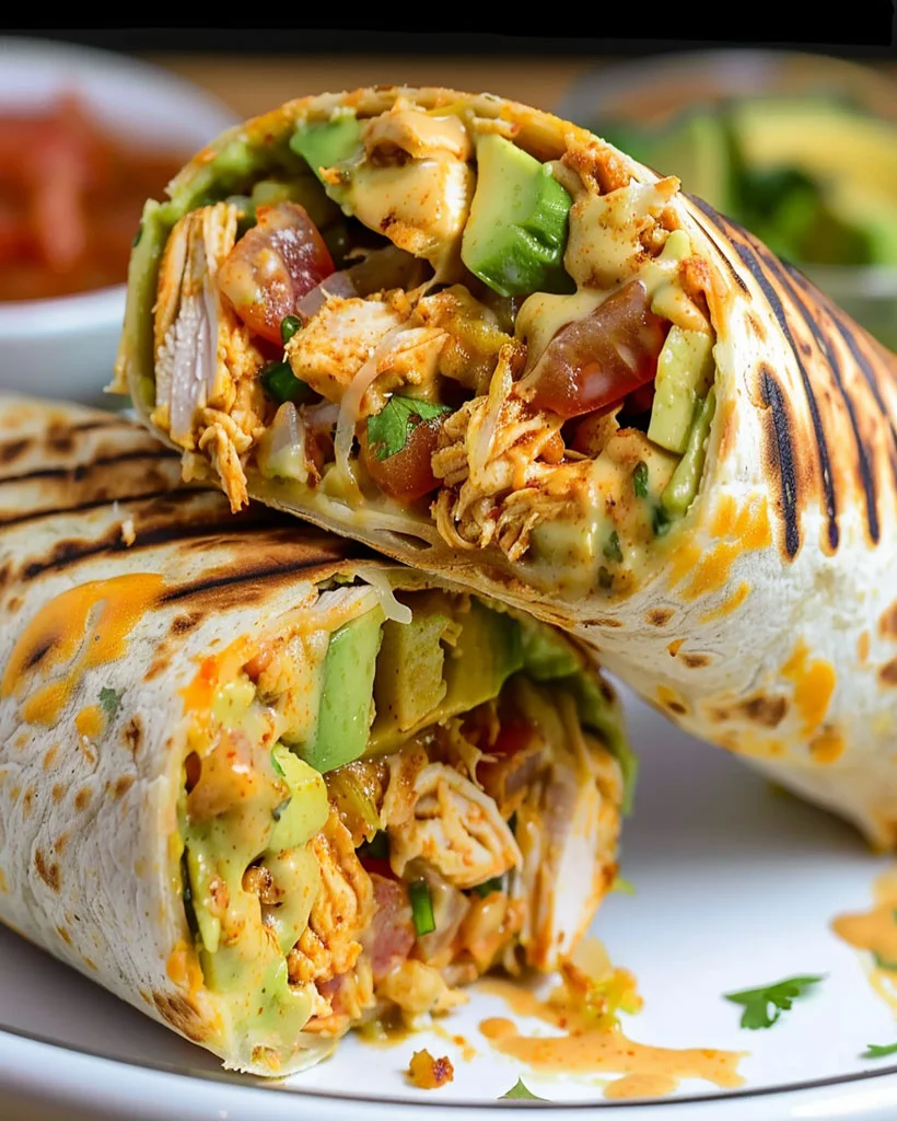 5 Easy Chicken Wrap Recipes for Every Occasion 2 mouthwatering Chipotle Ranch Chicken Burritos