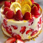 Strawberry Lemon No-Bake Cheesecake – Easy Dessert 78 Strawberry Lemon No-Bake Cheesecake – Easy Dessert