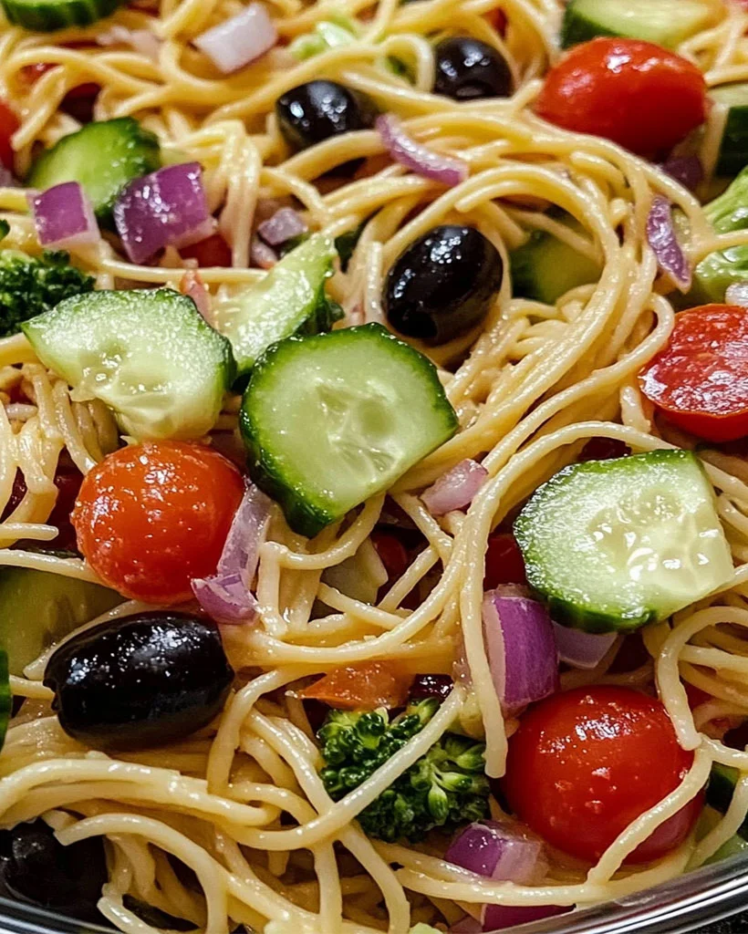 Easy Pasta Salad with Fresh Veggies