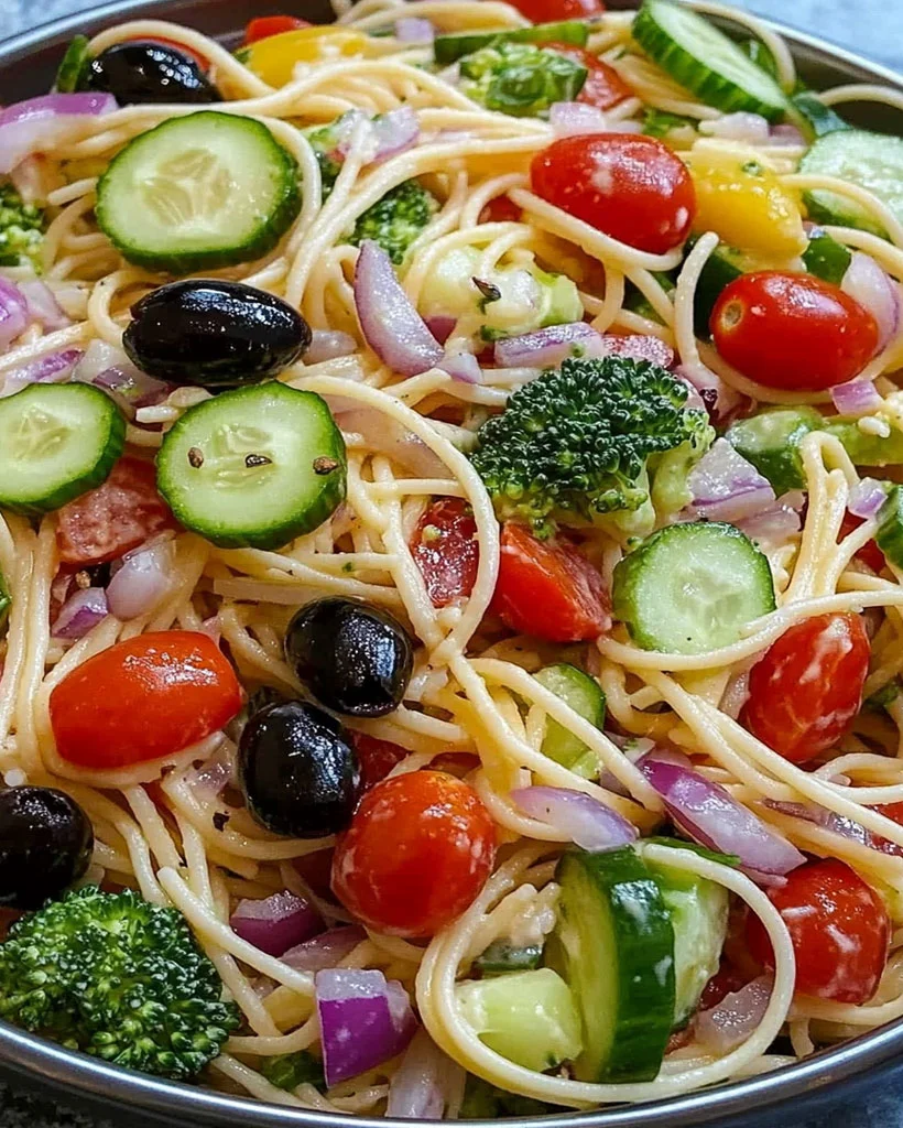 Easy Pasta Salad with Fresh Veggies